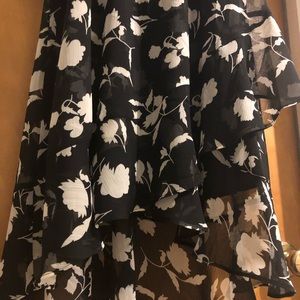 Banana Republic Black/White Floral Dress